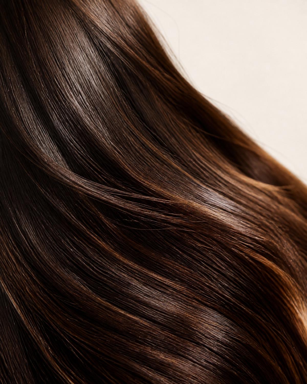Glossy hair detail